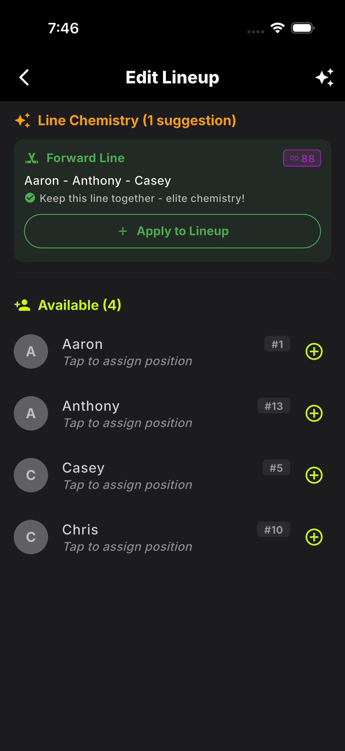 Attendance & Reliability screenshot